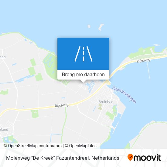 Molenweg "De Kreek" Fazantendreef kaart