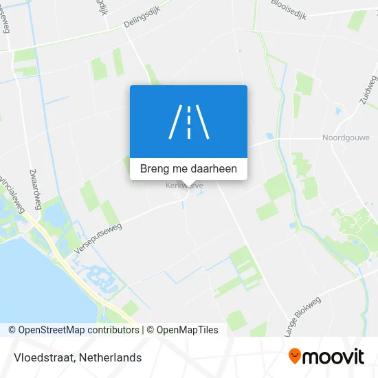 Vloedstraat kaart