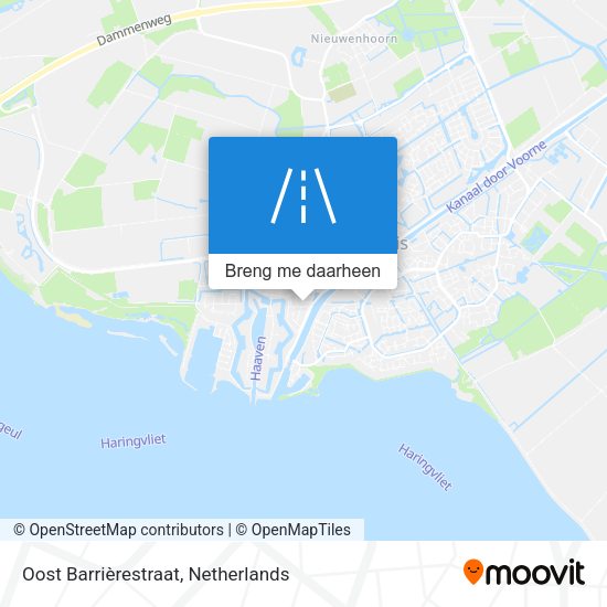 Oost Barrièrestraat kaart