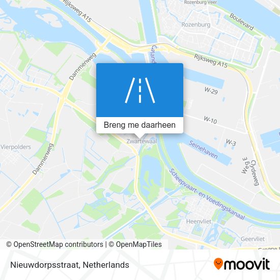 Nieuwdorpsstraat kaart