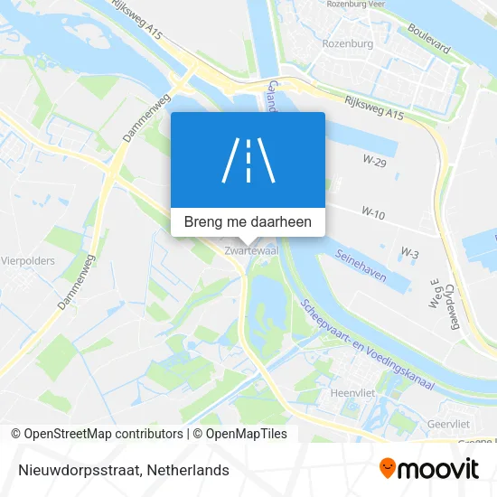 Nieuwdorpsstraat kaart