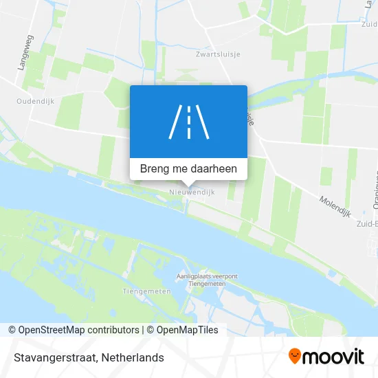 Stavangerstraat kaart