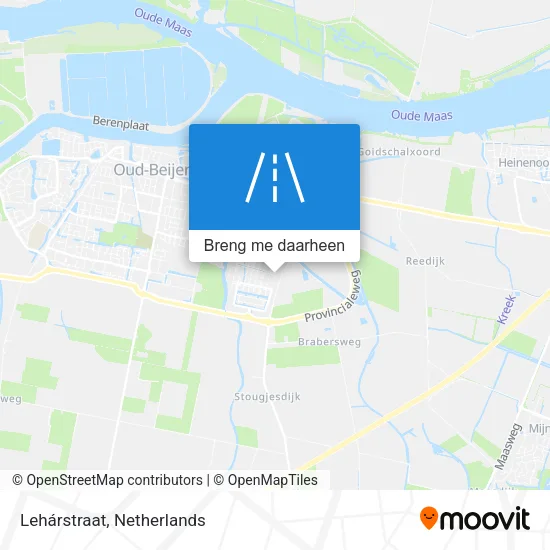 Lehárstraat kaart