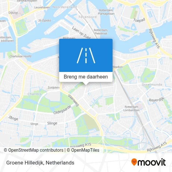 Groene Hilledijk kaart