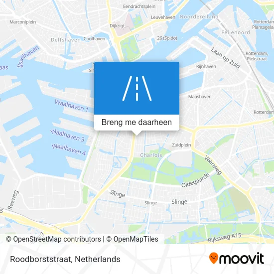 Roodborststraat kaart