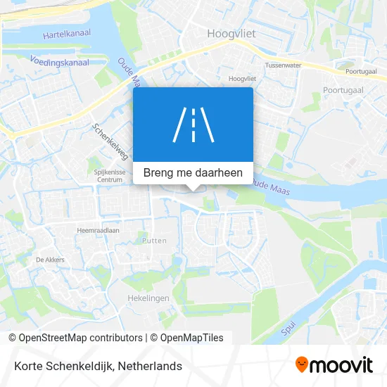 Korte Schenkeldijk kaart