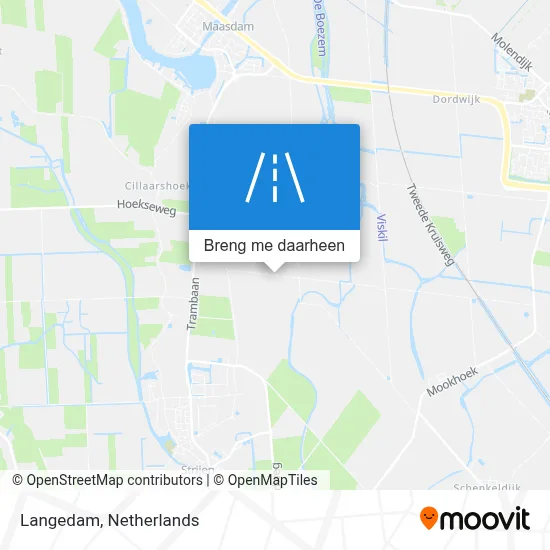 Langedam kaart