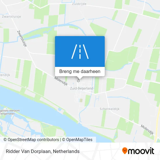 Ridder Van Dorplaan kaart