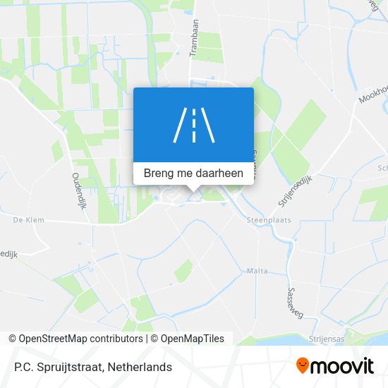 P.C. Spruijtstraat kaart