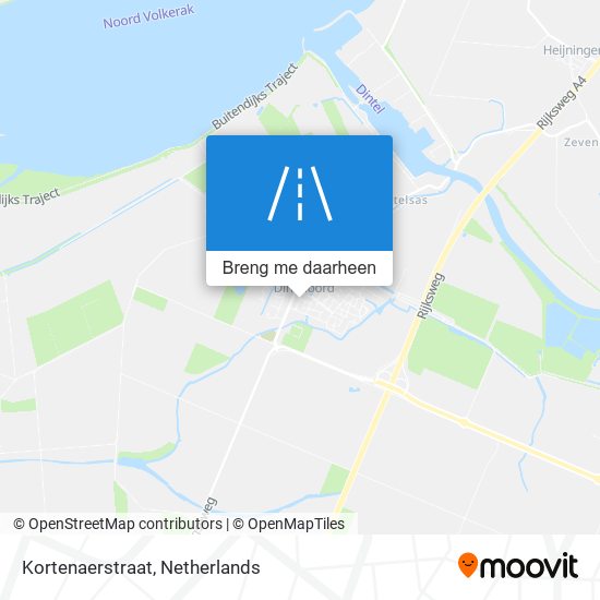 Kortenaerstraat kaart