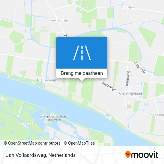 Jan Vollaardsweg kaart