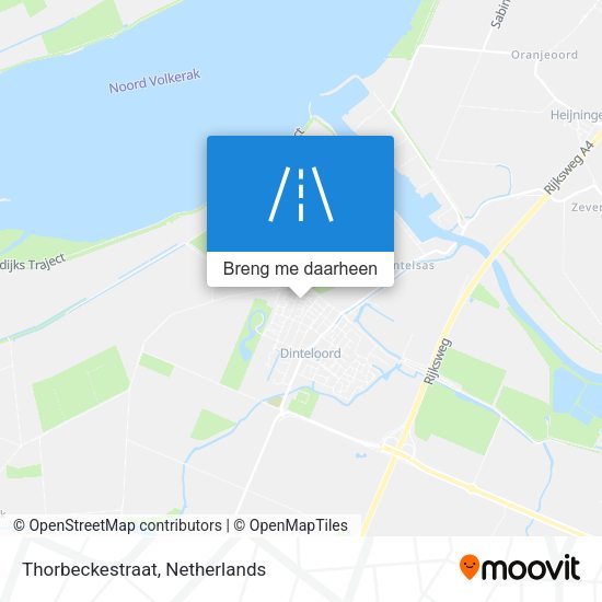 Thorbeckestraat kaart