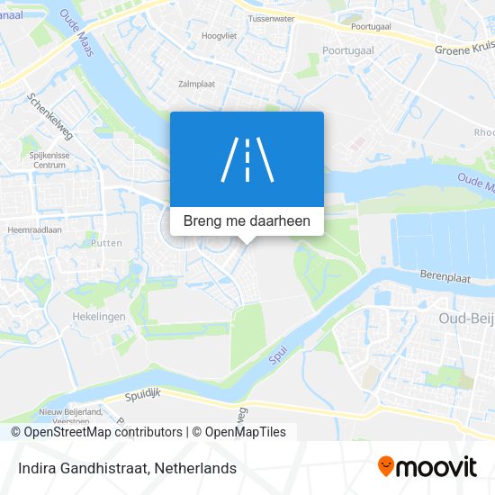 Indira Gandhistraat kaart