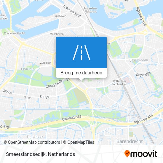 Smeetslandsedijk kaart