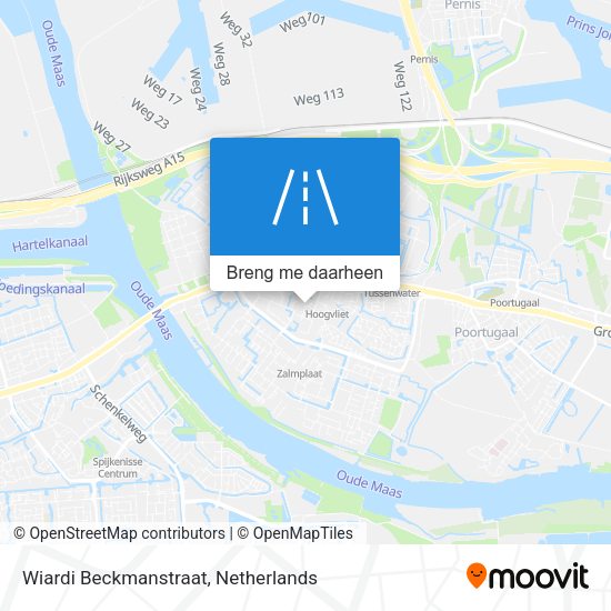 Wiardi Beckmanstraat kaart