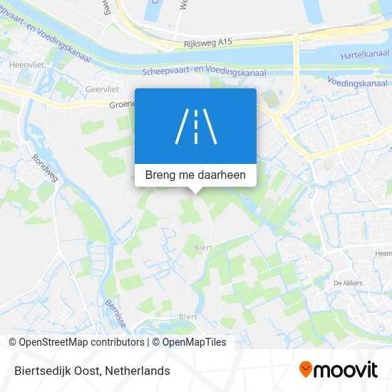 Biertsedijk Oost kaart
