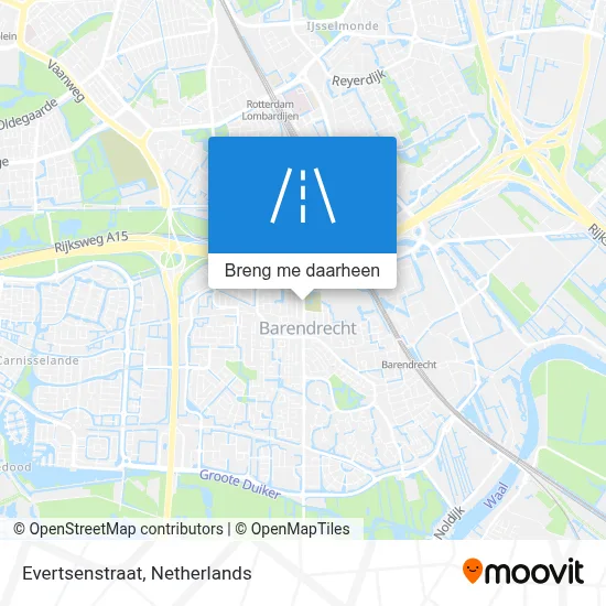 Evertsenstraat kaart