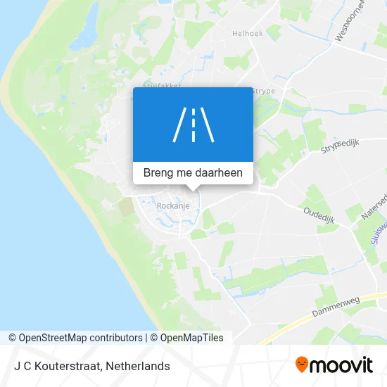 J C Kouterstraat kaart