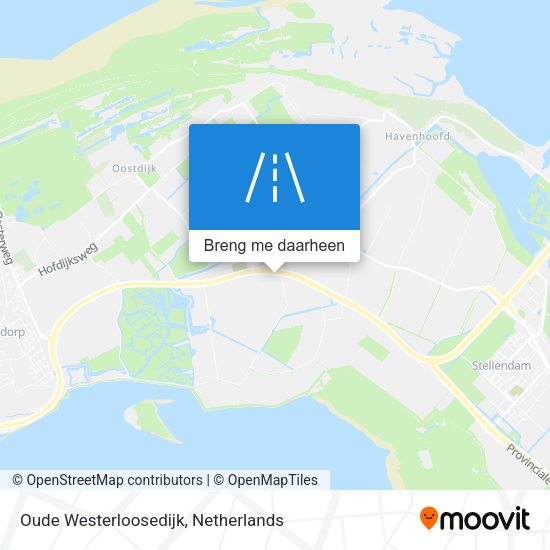 Oude Westerloosedijk kaart