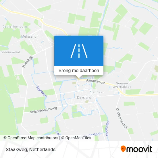 Staakweg kaart