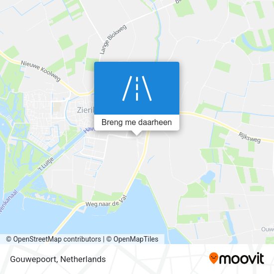 Gouwepoort kaart