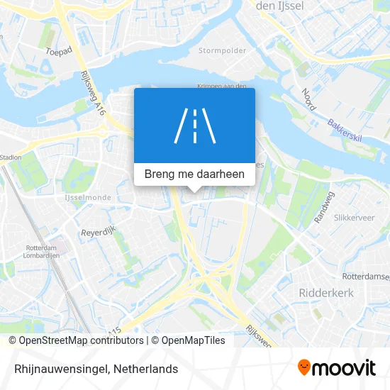 Rhijnauwensingel kaart