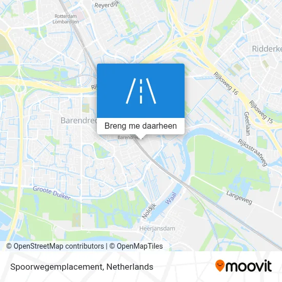 Spoorwegemplacement kaart