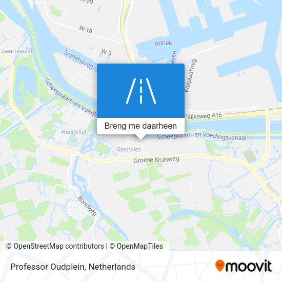 Professor Oudplein kaart