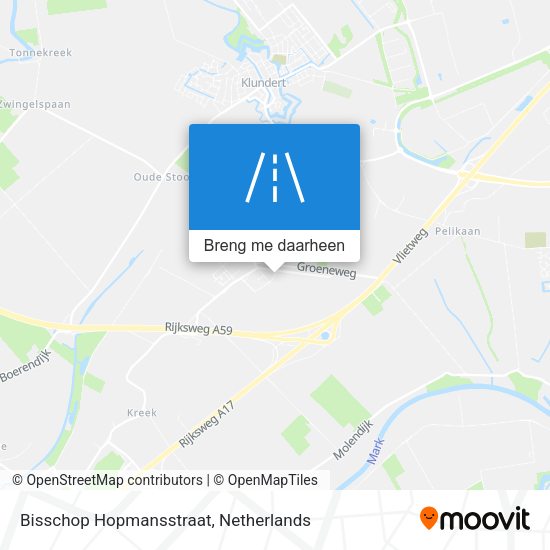 Bisschop Hopmansstraat kaart