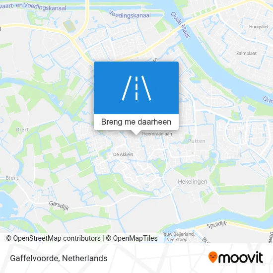 Gaffelvoorde kaart