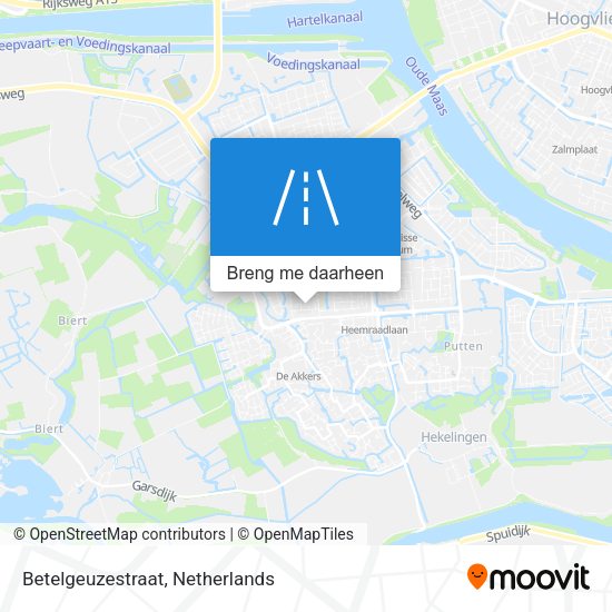 Betelgeuzestraat kaart