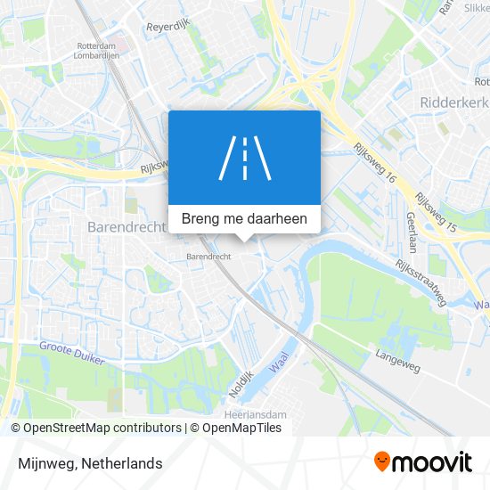 Mijnweg kaart