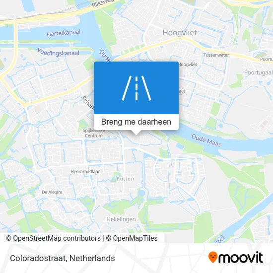 Coloradostraat kaart