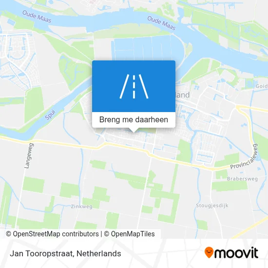 Jan Tooropstraat kaart