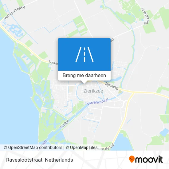 Raveslootstraat kaart