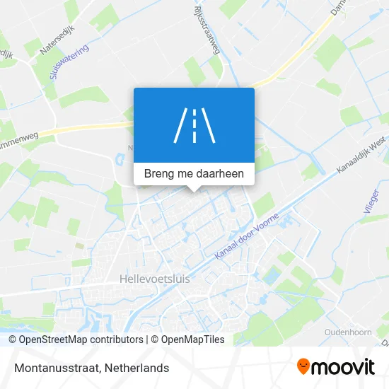 Montanusstraat kaart
