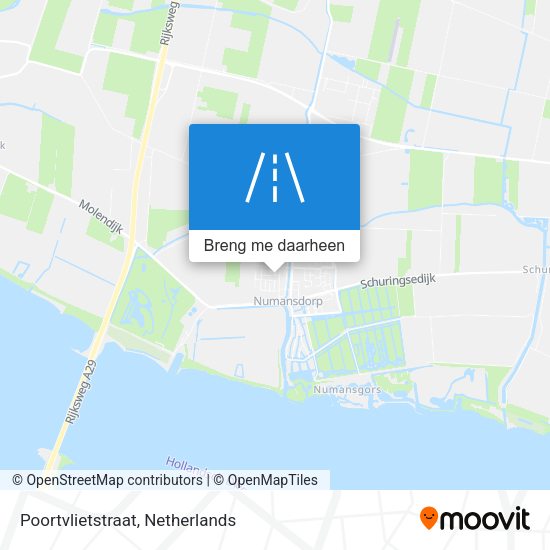 Poortvlietstraat kaart