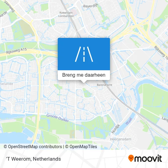 'T Weerom kaart