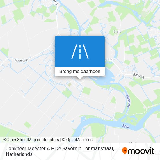 Jonkheer Meester A F De Savornin Lohmanstraat kaart
