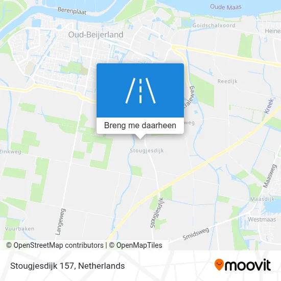 Stougjesdijk 157 kaart