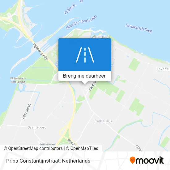 Prins Constantijnstraat kaart