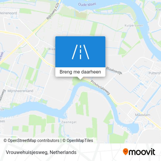 Vrouwehuisjesweg kaart