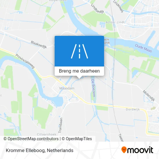 Kromme Elleboog kaart