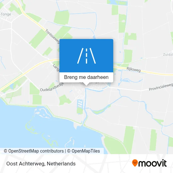 Oost Achterweg kaart