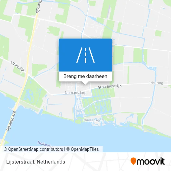 Lijsterstraat kaart