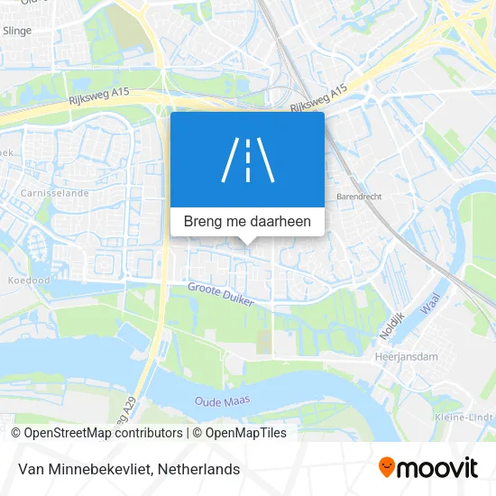 Van Minnebekevliet kaart