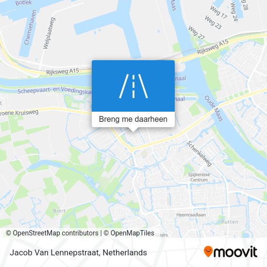 Jacob Van Lennepstraat kaart