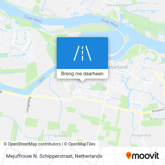 Mejuffrouw N. Schipperstraat kaart