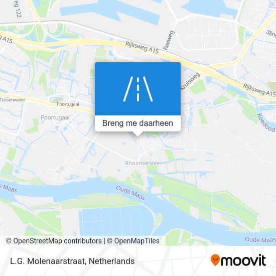 L.G. Molenaarstraat kaart