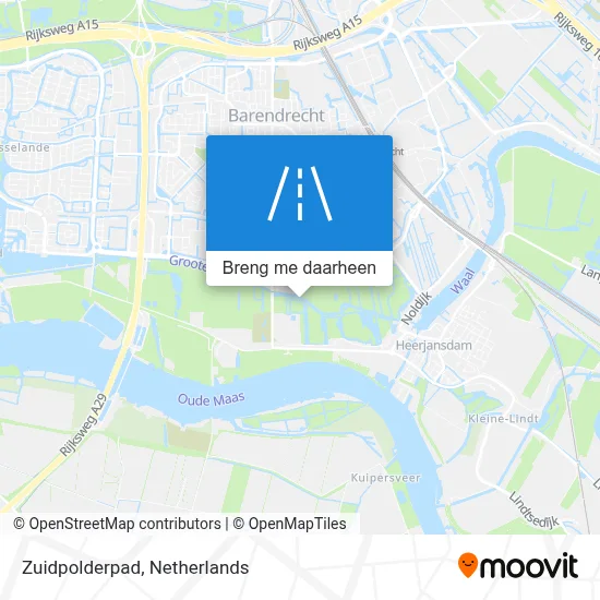 Zuidpolderpad kaart